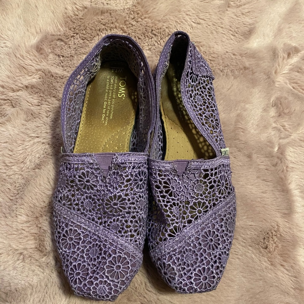 Purple Morocco Lace Toms